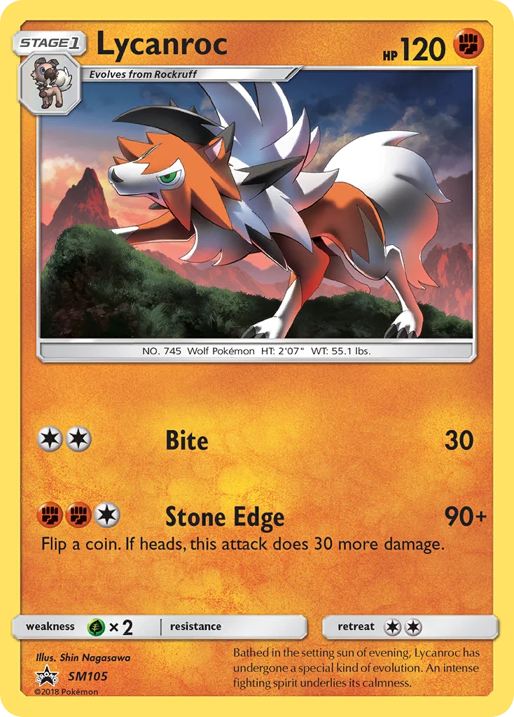 Carte Pokémon Lougaroc — Promos Soleil et Lune