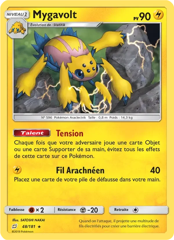Carte Pokémon Mygavolt — Duo de Choc