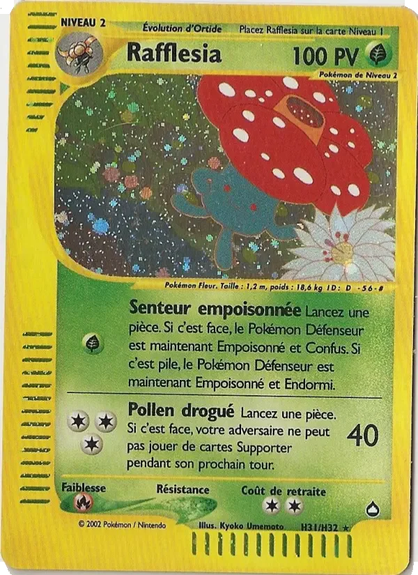 Carte Pokémon Rafflesia — Aquapolis