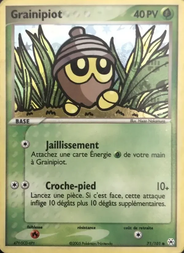 Carte Pokémon Grainipiot — Légendes Oubliées