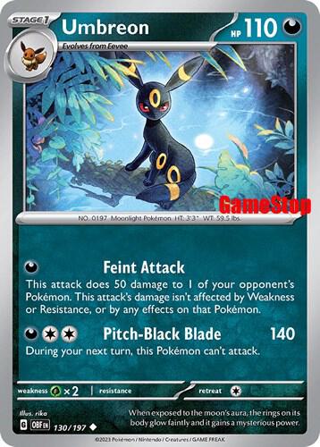 Carte Pokémon Noctali — Flammes Obsidiennes