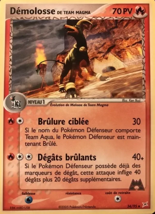 Carte Démolosse de Team Magma