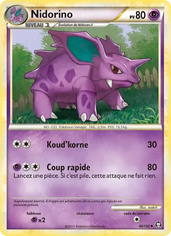 Carte Nidorino