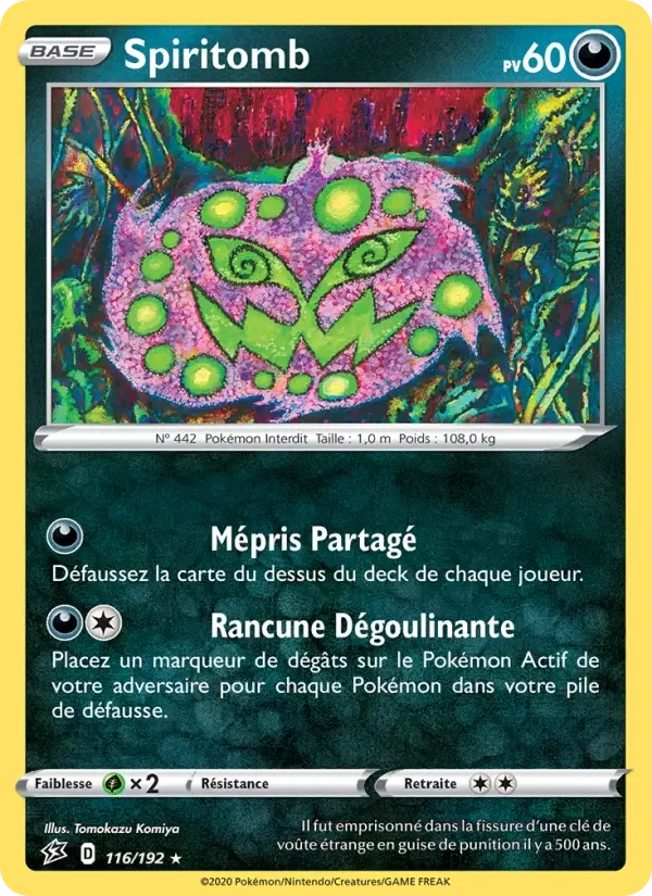 Carte Pokémon Spiritomb — Clash des Rebelles
