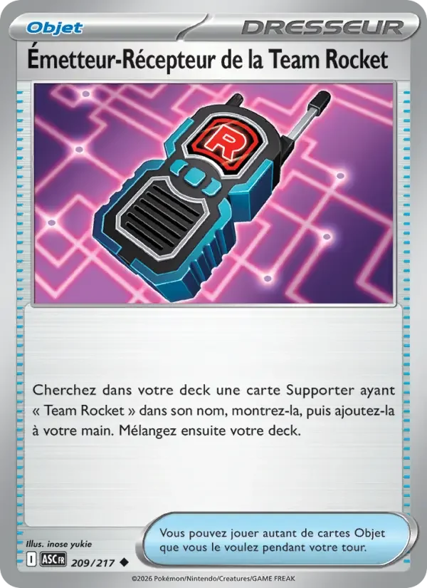 Carte Émetteur-Récepteur de la Team Rocket