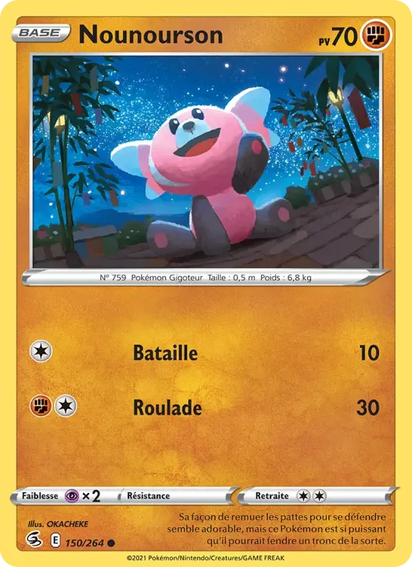 Carte Pokémon Nounourson — Poing de Fusion
