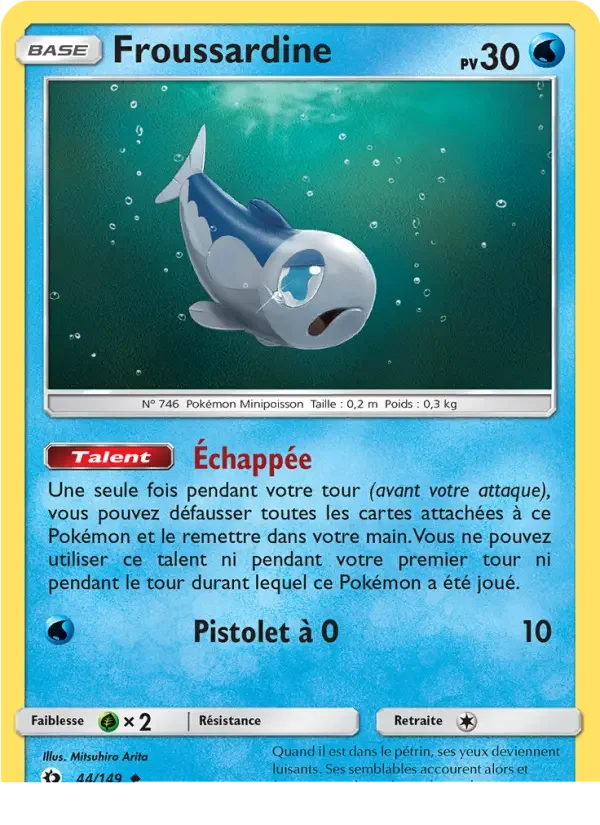 Carte Pokémon Froussardine — Soleil et Lune