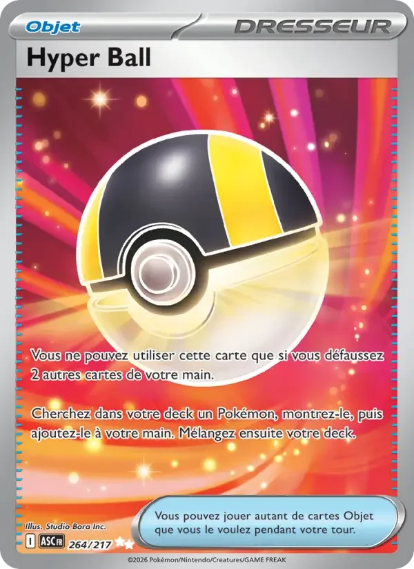 Carte Pokémon Hyper Ball — Héros Transcendants