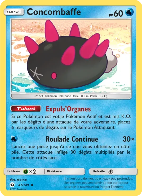 Carte Pokémon Concombaffe — Soleil et Lune