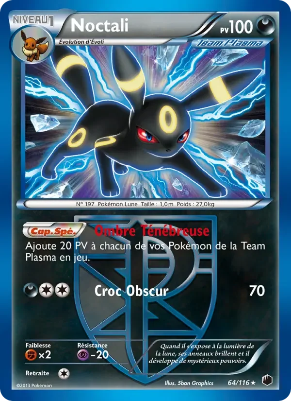 Carte Pokémon Noctali — Glaciation Plasma