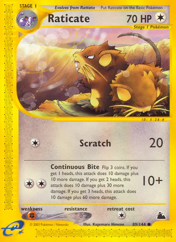 Carte Pokémon Rattatac — Skyridge