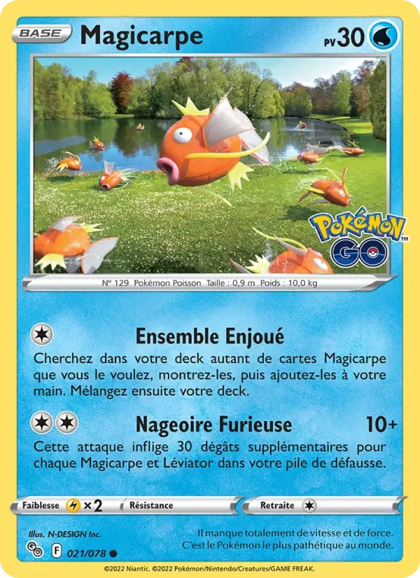 Carte Pokémon Magicarpe — Pokémon GO