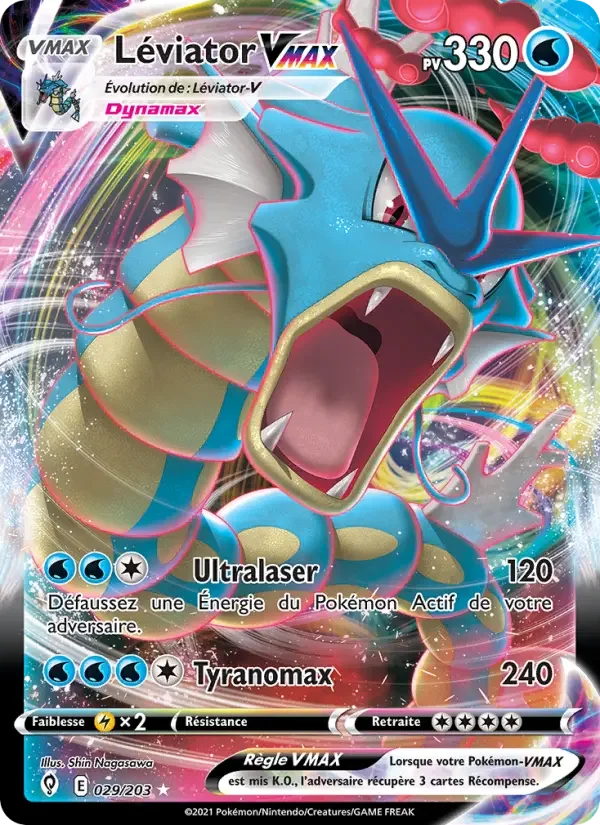 Carte Pokémon Léviator VMAX — Évolution Céleste