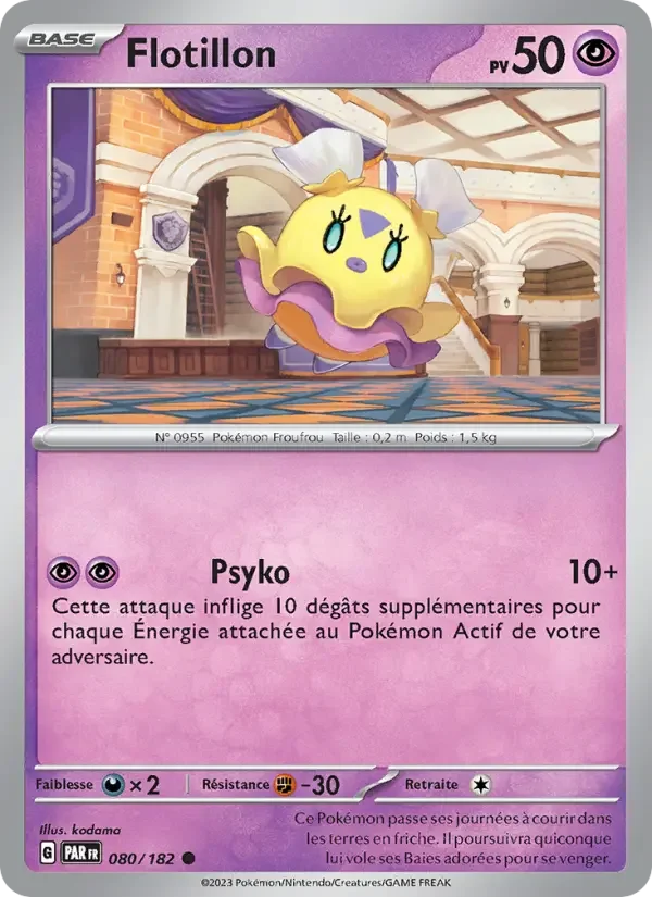 Carte Pokémon Flotillon — Faille Paradoxe