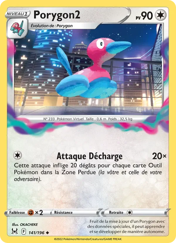 Carte Pokémon Porygon2 — Origine Perdue
