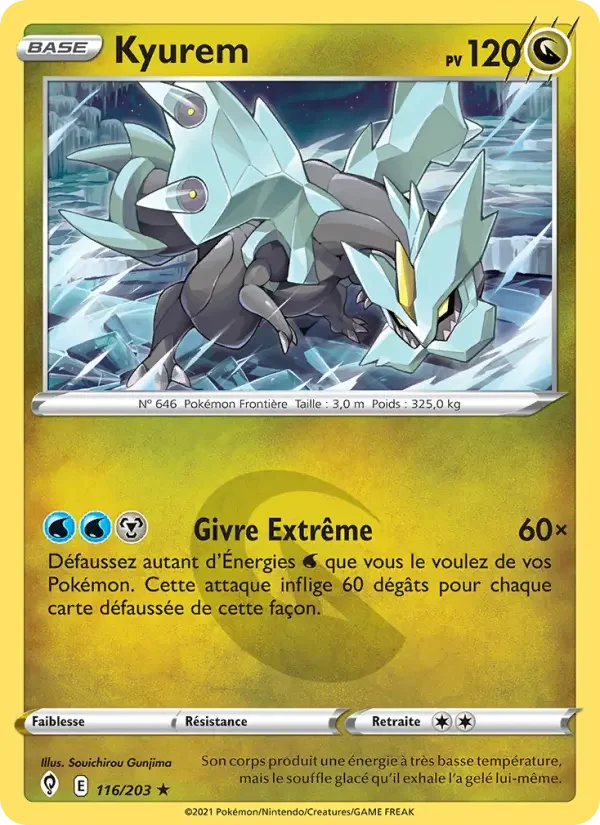 Carte Pokémon Kyurem — Évolution Céleste
