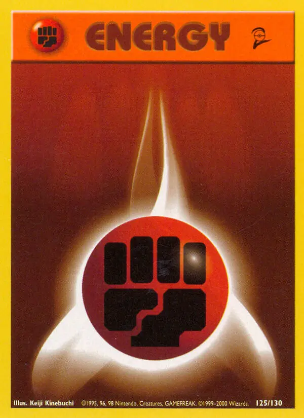 Carte Pokémon Énergie Combat — Base Set 2