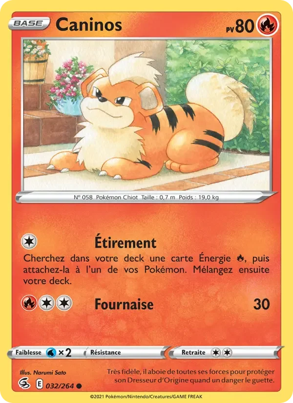 Carte Pokémon Caninos — Poing de Fusion