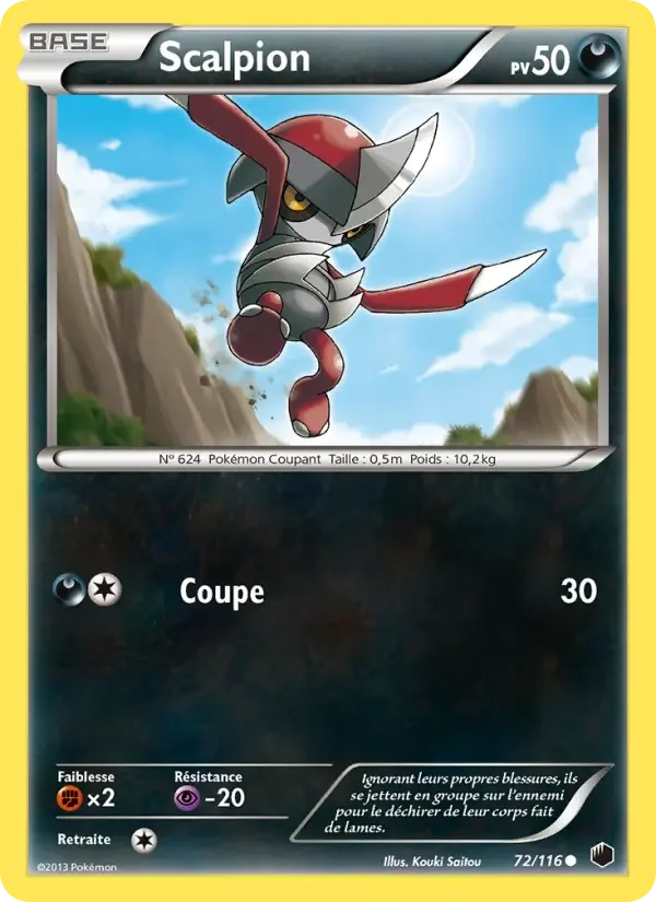 Carte Pokémon Scalpion — Glaciation Plasma
