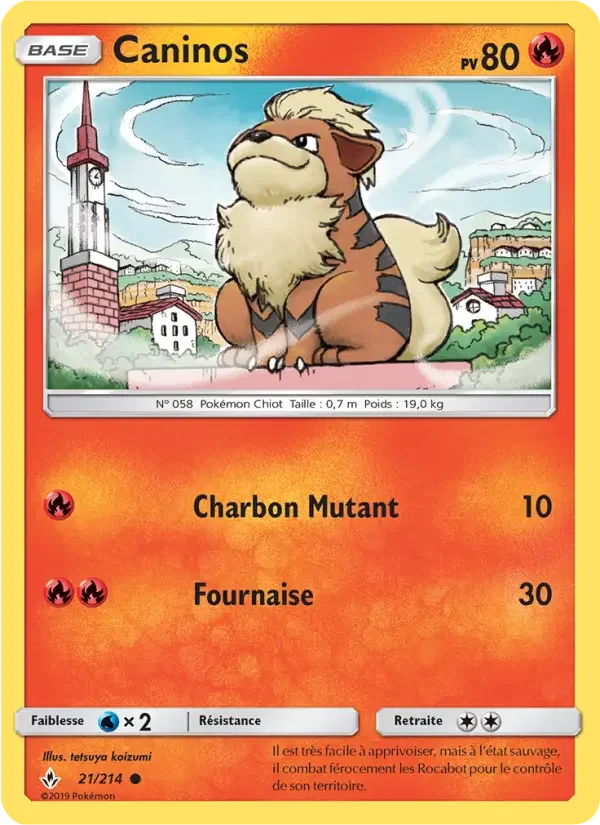 Carte Pokémon Caninos — Alliance Infaillible