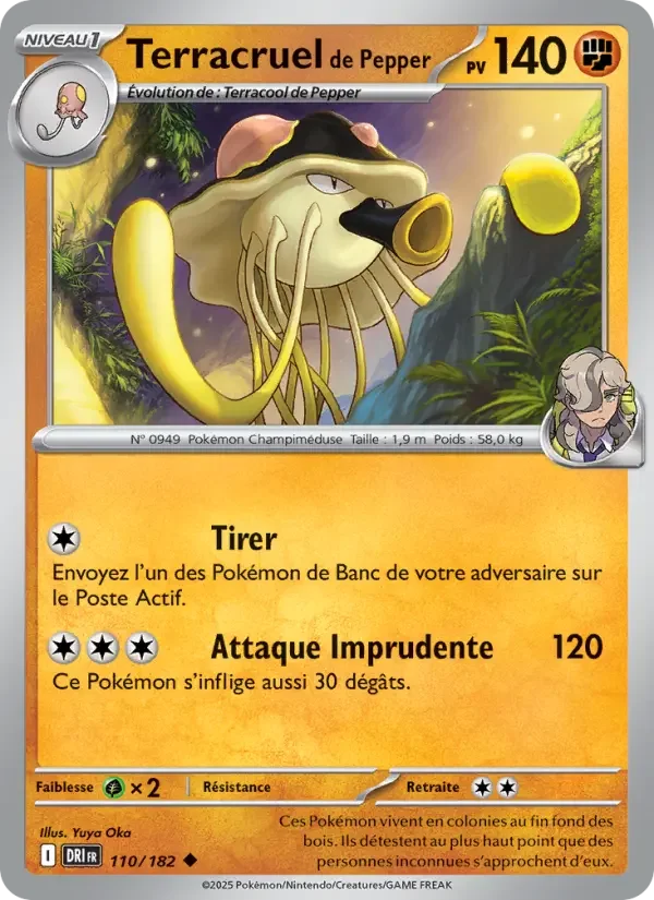 Carte Pokémon Terracruel de Pepper — Rivalités Destinées