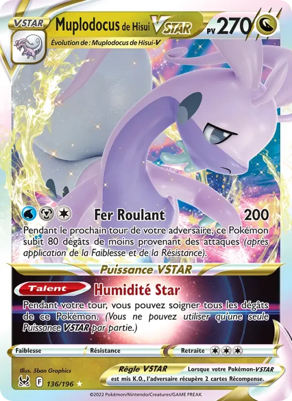 Carte Pokémon Muplodocus de Hisui VSTAR — Origine Perdue