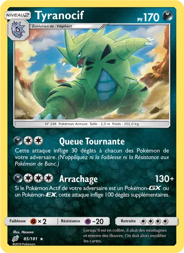 Carte Pokémon Tyranocif — Duo de Choc
