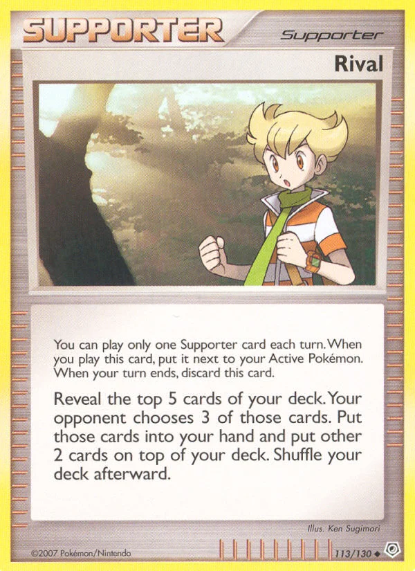 Carte Pokémon Rival — Diamant & Perle