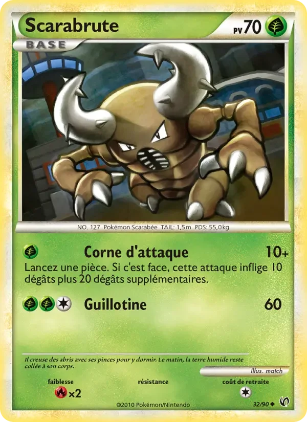 Carte Pokémon Scarabrute — Indomptable