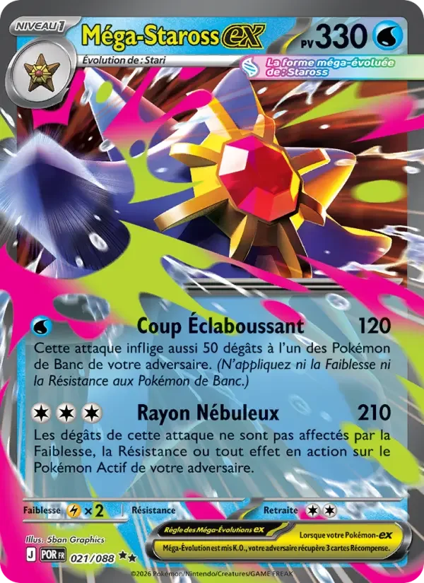 Carte Pokémon Méga-Staross-ex — Équilibre Parfait