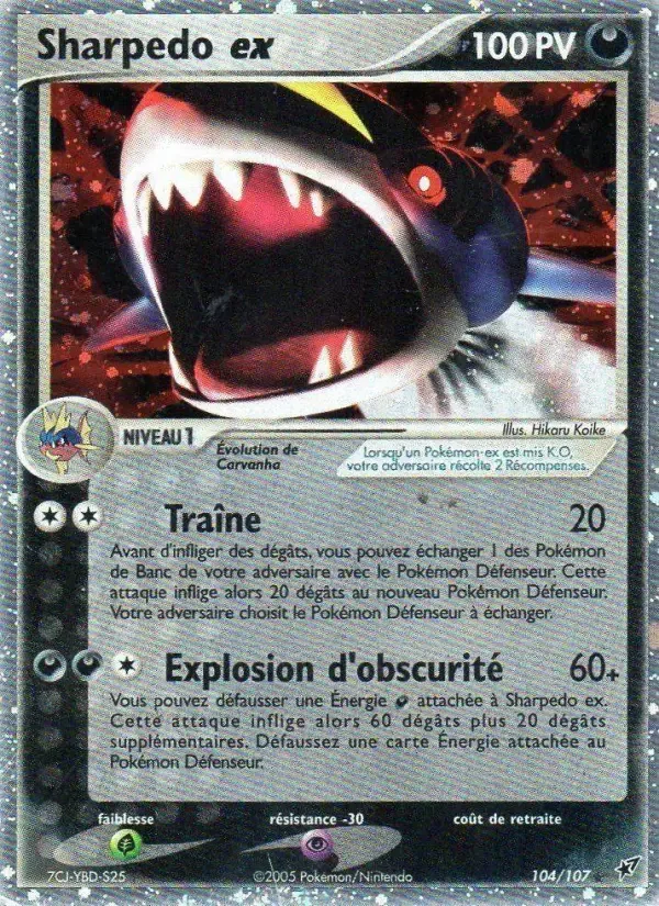 Carte Pokémon Sharpedo ex — Deoxys