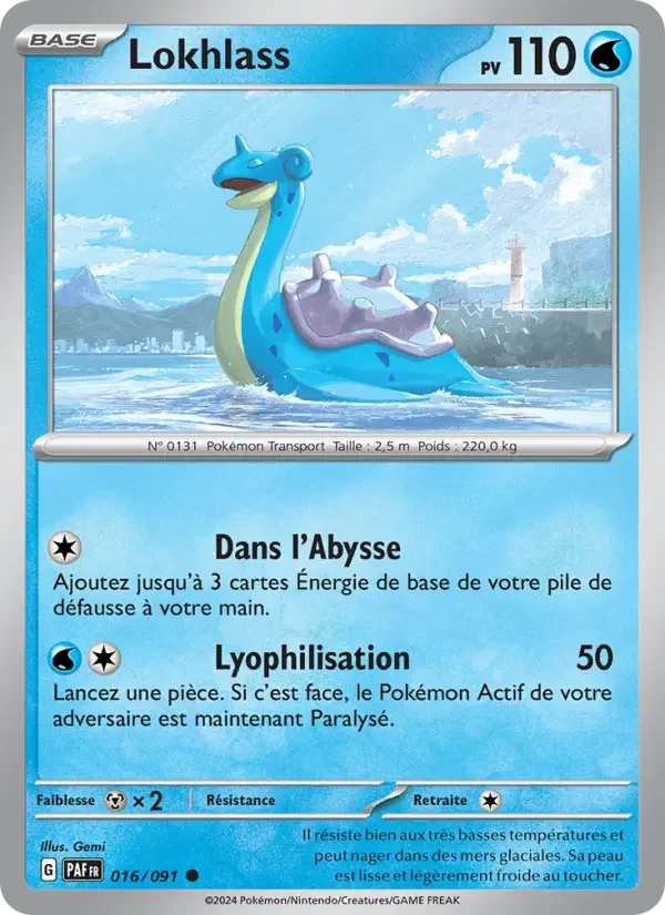 Carte Pokémon Lokhlass — Destinées de Paldea
