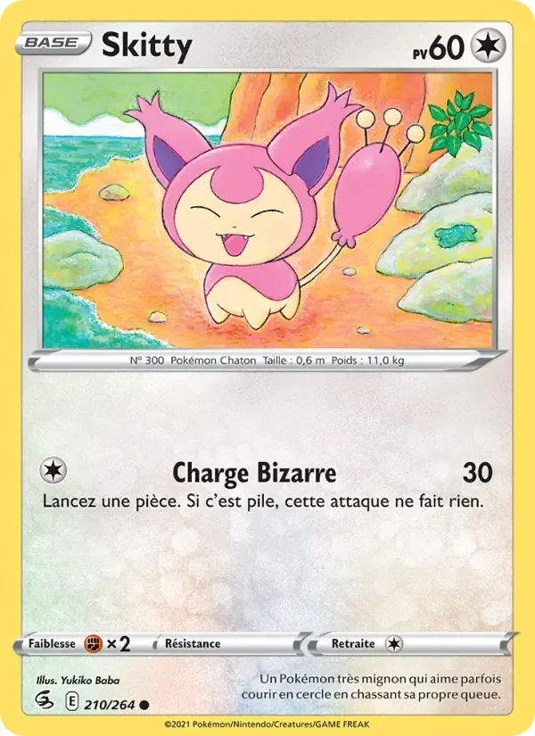 Carte Pokémon Skitty — Poing de Fusion