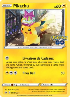 Carte Pokémon Pikachu — Promos Épée et Bouclier