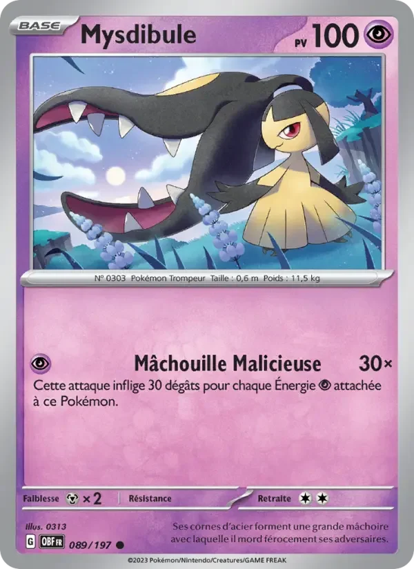 Carte Pokémon Mysdibule — Flammes Obsidiennes