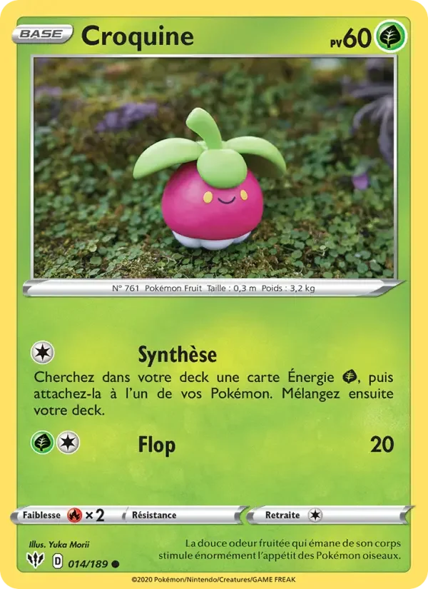 Carte Pokémon Croquine — Ténèbres Embrasées
