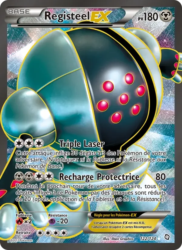 Carte Pokémon Registeel-EX — Dragons Exaltés