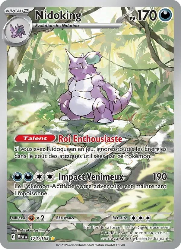 Carte Pokémon Nidoking — Pokémon 151