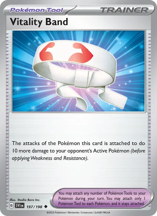 Carte Pokémon Vitality Band — Promos Épée et Bouclier