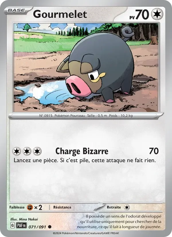 Carte Pokémon Gourmelet — Destinées de Paldea