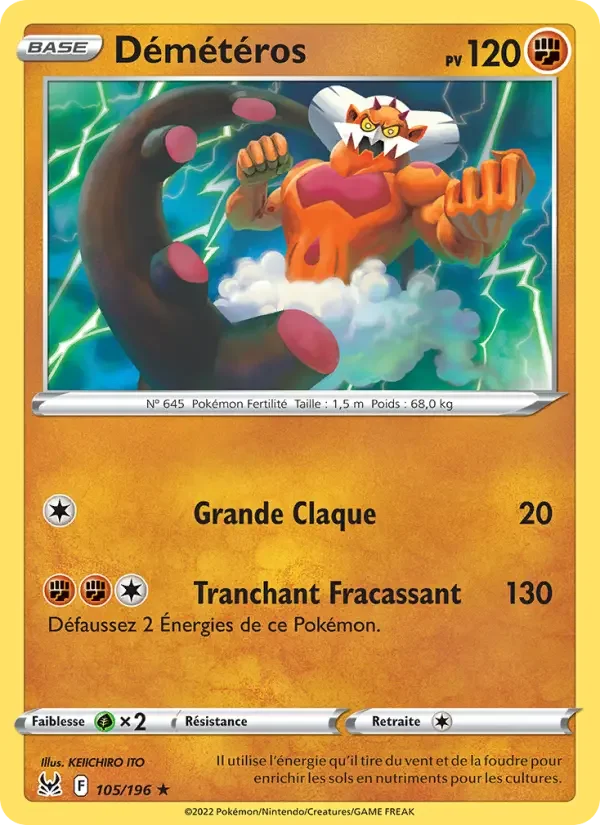 Carte Pokémon Démétéros — Origine Perdue