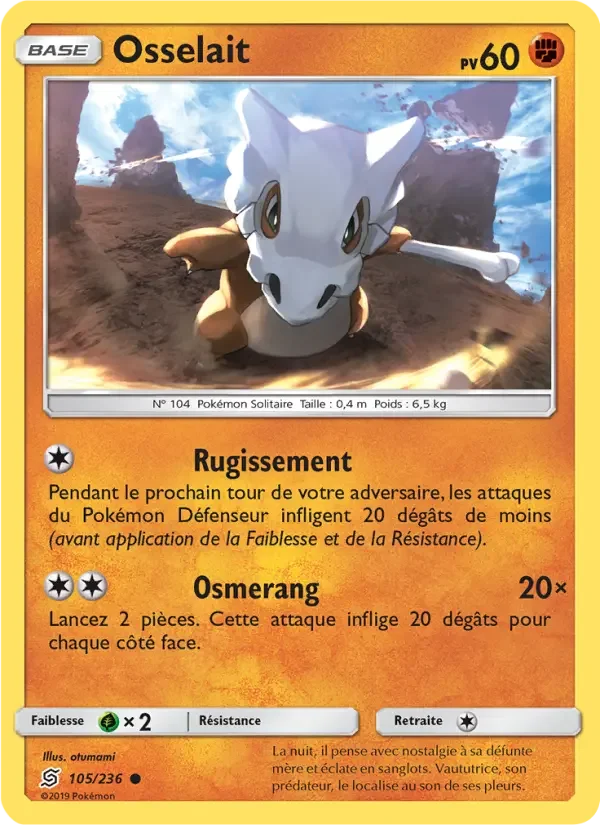 Carte Pokémon Osselait — Harmonie des Esprits
