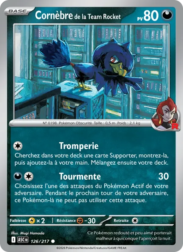 Carte Cornèbre de la Team Rocket