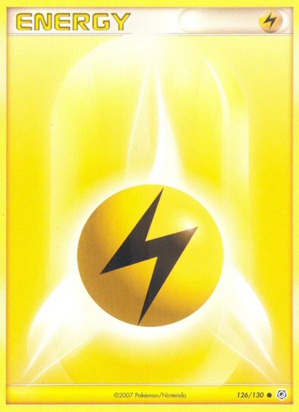 Carte Pokémon Énergie Électrique — Diamant & Perle