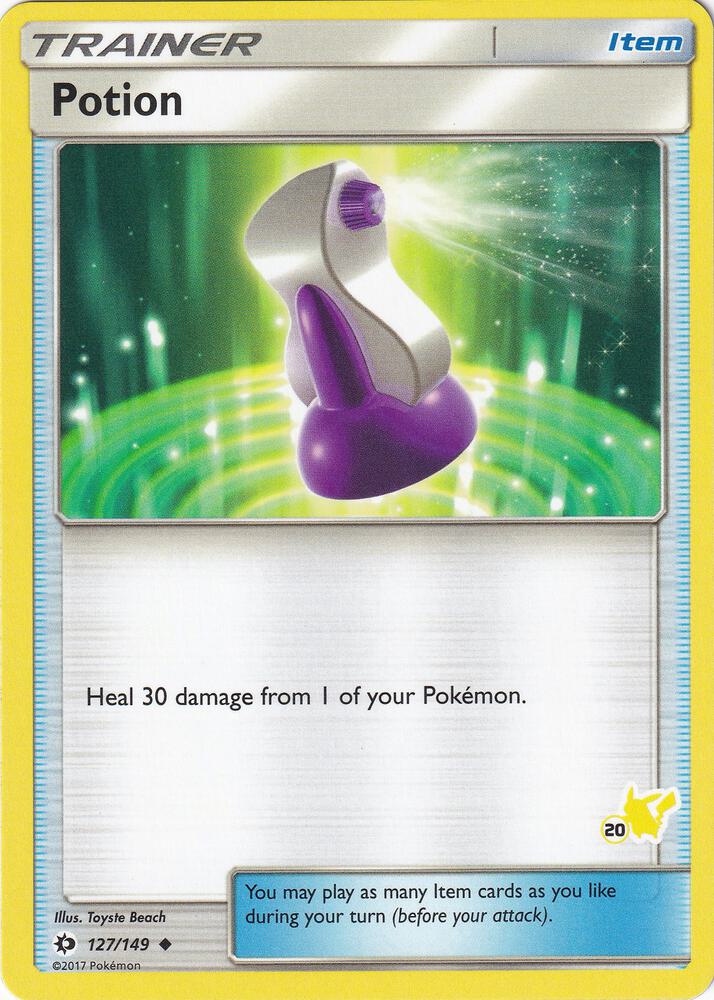 Carte Pokémon Potion — Soleil et Lune