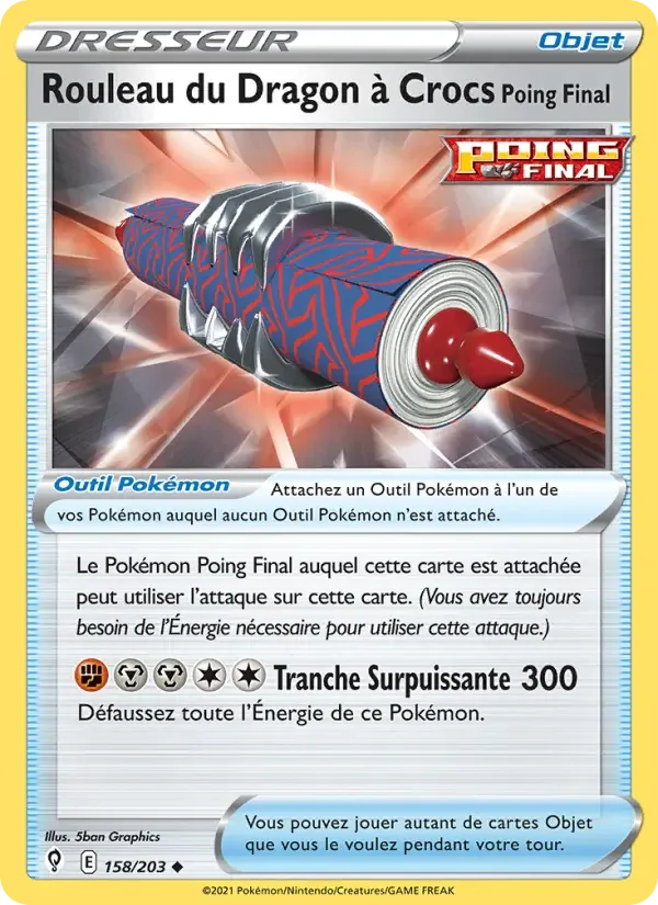 Carte Rouleau du Dragon à Crocs Poing Final