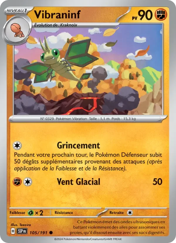 Carte Pokémon Vibraninf — Étincelles Déferlantes