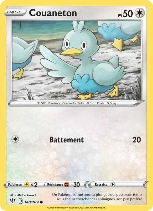 Carte Pokémon Couaneton — Ténèbres Embrasées