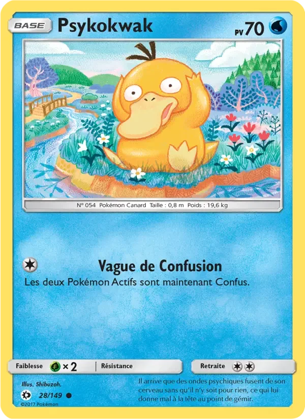 Carte Pokémon Psykokwak — Soleil et Lune