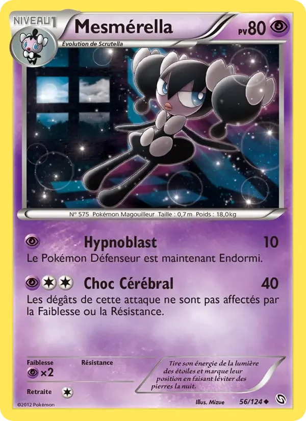 Carte Pokémon Mesmérella — Dragons Exaltés